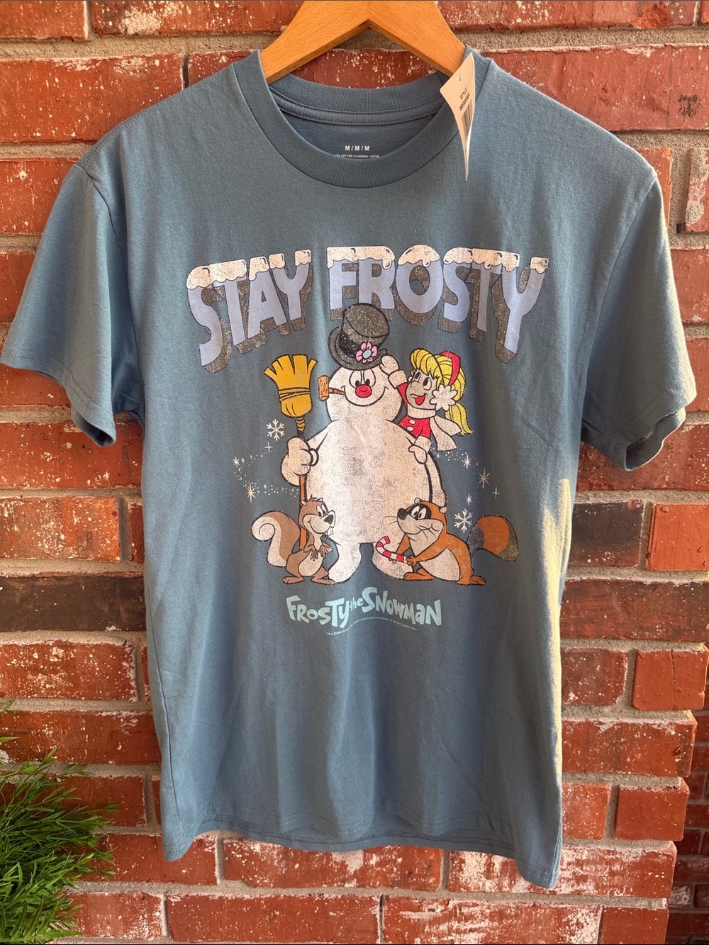 NWT Stay Frosty Engine Blue Graphic Tee